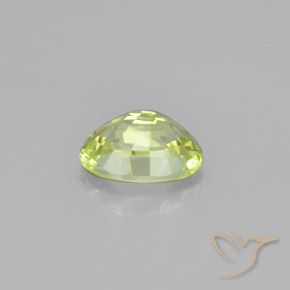 Crisoberilo Amarillo claro natural de 1.25 ct, Ovalada, VVS