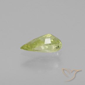 Crisoberilo Amarillo claro natural de 1.21 ct, En forma de pera, VVS-VS
