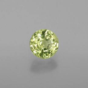 Crisoberilo verde natural de 1,03 ct, corte redondo, VS