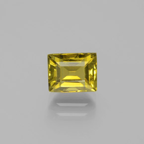 Crisoberilo Amarillo verdoso natural de 1.78 ct, Corte Baguette, VS