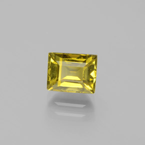 Crisoberilo Amarillo verdoso natural de 1.78 ct, Corte Baguette, VS