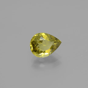 Crisoberilo oro natural de 1,38 ct, en forma de pera, VVS