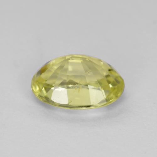 Crisoberilo amarillo natural de 0,92 ct, corte óvalo, VVS-VS