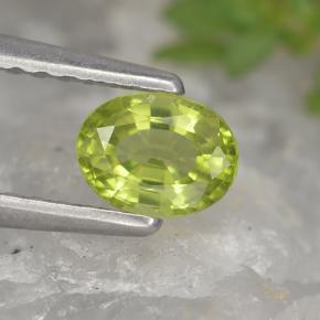 Crisoberilo Verde natural de 0.42 ct, Corte Óvalo, VVS