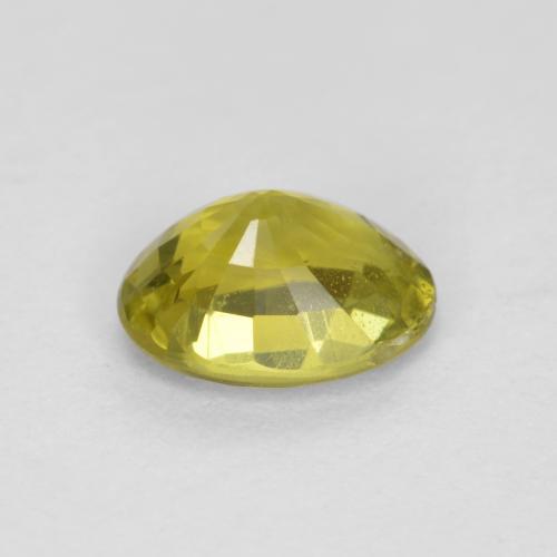 Crisoberilo amarillo natural de 0,57 ct, corte óvalo, VVS-VS