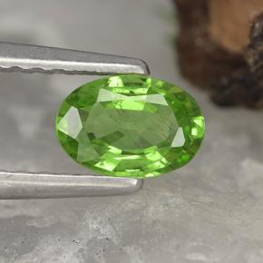 Crisoberilo verde natural de 0,51 ct, corte óvalo, VVS-VS