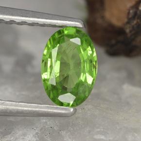 Crisoberilo verde natural de 0,51 ct, corte óvalo, VVS-VS