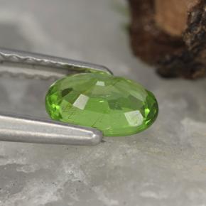 Crisoberilo verde natural de 0,51 ct, corte óvalo, VVS-VS