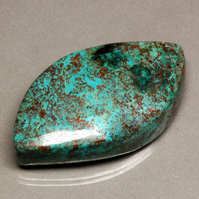 Crisocola multicolor natural de 32,04 ct, forma elegante, opaco