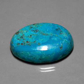 Crisocola multicolor natural de 36,15 ct, corte óvalo, opaco