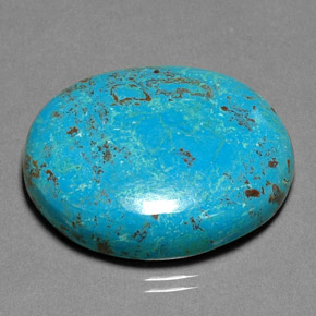 Crisocola multicolor natural de 30,84 ct, corte óvalo, opaco