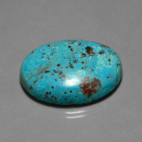 Crisocola multicolor natural de 25,30 ct, corte óvalo, opaco