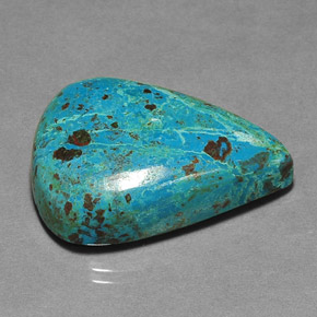 Crisocola multicolor natural de 36,53 ct, en forma de pera, opaco
