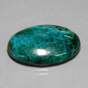 Crisocola multicolor natural de 21,92 ct, corte óvalo, opaco