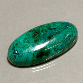 Crisocola multicolor natural de 34,11 ct, corte óvalo, opaco