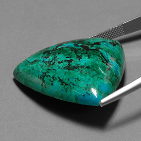 Crisocola multicolor natural de 63,50 ct, trillón, opaco