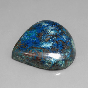 Crisocola multicolor natural de 35,70 ct, en forma de pera, opaco