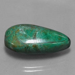 Crisocola multicolor natural de 22,00 ct, en forma de pera, opaco