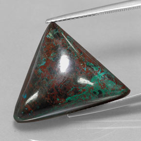 crisocola Multicolor natural de 21.93 ct, Trillón, Opaco