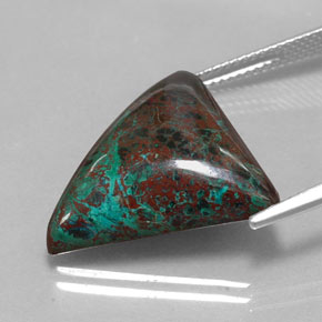 crisocola Multicolor natural de 21.93 ct, Trillón, Opaco