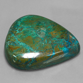 Crisocola multicolor natural de 100,55 ct, en forma de pera, opaco