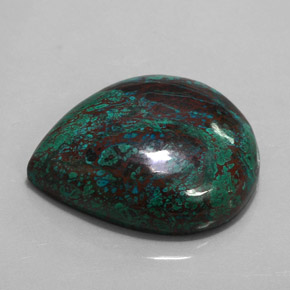 Crisocola multicolor natural de 98,92 ct, en forma de pera, opaco
