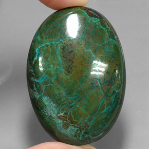 Crisocola multicolor natural de 110,00 ct, corte óvalo, opaco