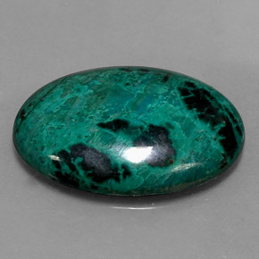 Crisocola multicolor natural de 20,62 ct, corte óvalo, opaco