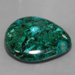 Crisocola multicolor natural de 95,08 ct, en forma de pera, opaco