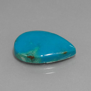 Crisocola multicolor natural de 6,88 ct, en forma de pera, opaco