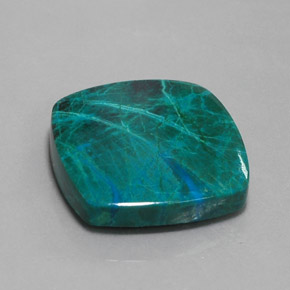 Crisocola multicolor natural de 31,83 ct, corte cojín, opaco