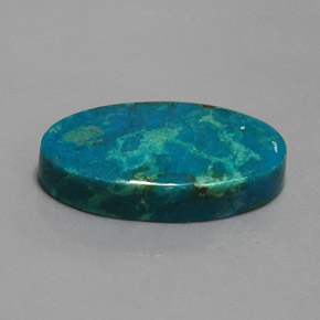 Crisocola multicolor natural de 18,59 ct, corte óvalo, opaco