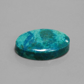 Crisocola multicolor natural de 10,54 ct, corte óvalo, opaco