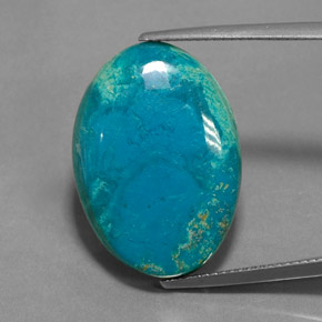 Crisocola multicolor natural de 13,12 ct, corte óvalo, opaco
