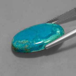 Crisocola multicolor natural de 13,12 ct, corte óvalo, opaco