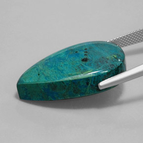 crisocola Multicolor natural de 31.71 ct, En forma de pera, Opaco