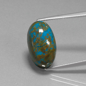 crisocola Multicolor natural de 10.67 ct, Corte Óvalo, Opaco