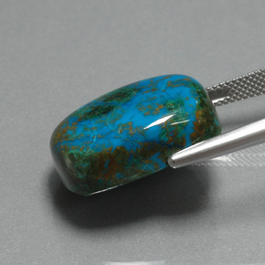 crisocola Multicolor natural de 28.39 ct, Corte Cojín, Opaco