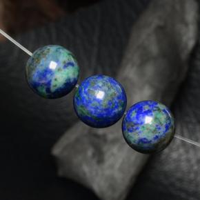 Gemas de crisocola Multicolor natural de 27.71 ct, Esfera / Bola, Opaco