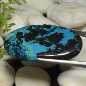 crisocola Multicolor natural de 89.23 ct, Corte Óvalo, Opaco