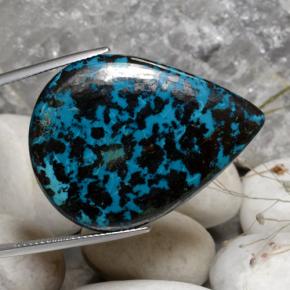 Crisocola multicolor natural de 53,42 ct, en forma de pera, opaco