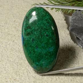 crisocola Multicolor natural de 60.57 ct, Corte Óvalo, Opaco