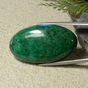 crisocola Multicolor natural de 60.57 ct, Corte Óvalo, Opaco