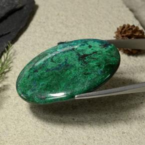 crisocola Multicolor natural de 60.48 ct, Corte Óvalo, Opaco