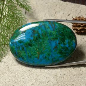 crisocola Multicolor natural de 114.71 ct, Corte Óvalo, Opaco