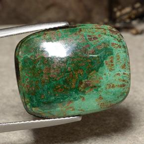 crisocola Multicolor natural de 17.99 ct, Corte Cojín, Opaco