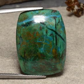 crisocola Multicolor natural de 22.82 ct, Corte Cojín, Opaco