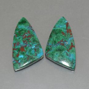 Gemas de crisocola Multicolor natural de 18.00 ct, Forma elegante, Opaco