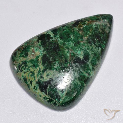 36.77ct Natural Multicolor crisocola, En forma de pera, Opaco