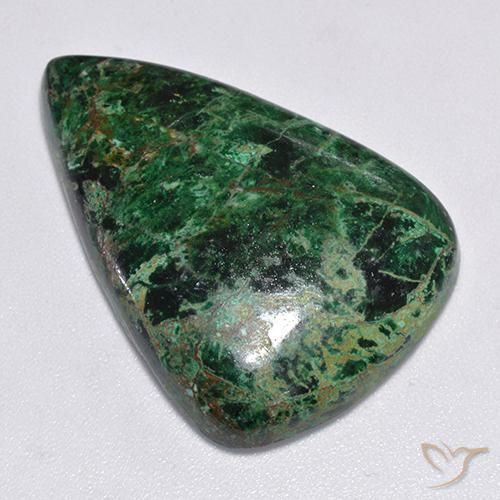 crisocola Multicolor natural de 36.77 ct, En forma de pera, Opaco